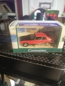 Cararama Ford Capri MK 1 1/43 Scale Model Car Red with Black Bonnet - Picture 1 of 5