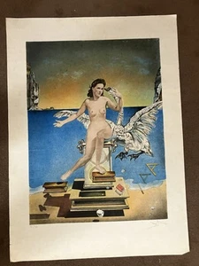 Original Vintage Lithograph By Salvador Dali Circa 1975 Signed/Numbered Ed 300 - Picture 1 of 5