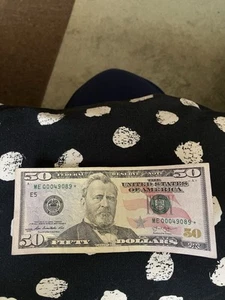 2013 Fifty Dollar ⭐️ Star Note ⭐️ $50 Richmond Low Serial ME #00049089 - Picture 1 of 3