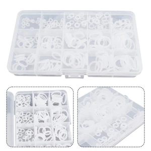 Versatile White Silicone O Ring Kit 225pcs Assortment High Temp Resistance - Picture 1 of 12