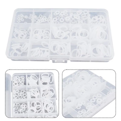 Versatile White Silicone O Ring Kit 225pcs Assortment High Temp Resistance - Image 1 of 4