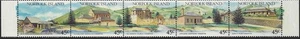 1993 Norfolk Island Tourism Last Tenant Strip 5x45c Historic Architecture Stamps - Picture 1 of 1