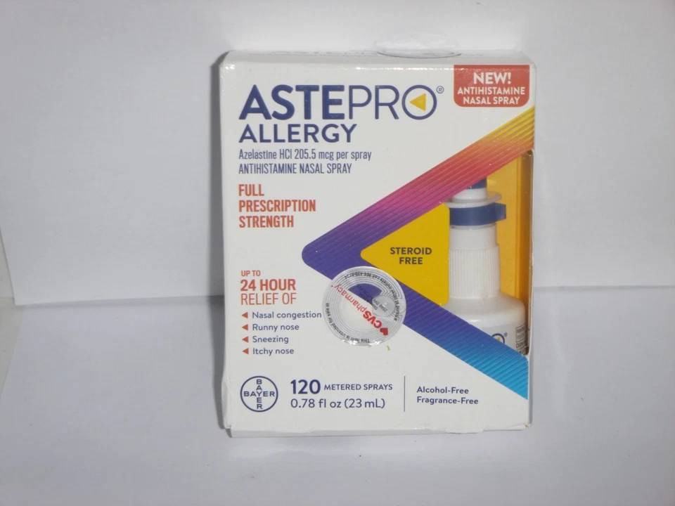 Spray Nasal Bayer Astepro Allergy - 120 Sprays Medidos - 0,78 oz ExApril 25 - Imagem 1 de 1
