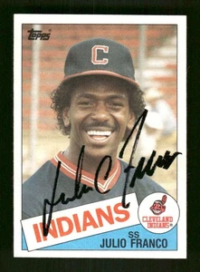 1985 Topps 237 Julio Franco signed auto autograph  vintage sig ASC BXCP58 - Picture 1 of 2