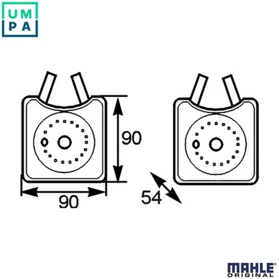 OIL COOLER ENGINE OIL CLC 163 000S FOR SKODA OCTAVIA/Combi/II SUPERB LAURA  VW - Image 1 of 4
