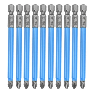 10pcs PH2 Magnetic #2 Phillips Screwdriver Bit Set Hex Shank Phillips Head Dr... - Picture 1 of 7