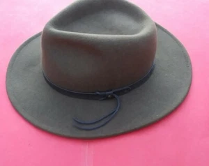 Scala Fedora Mafia Hut Handarbeit 100% Wolle braun Gr. M Freddie Kruger - Bild 1 von 6