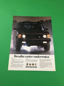 1989 1990 1991 1992 1993 1994 RANGE ROVER ORIGINAL PRINT AD ADVERTISEMENT B17 - Picture 1 of 1