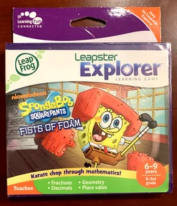 LeapFrog LeapPad Explorer: SpongeBob SquarePants - Math, Leap Pad 1 2 3 GS Ultra - Picture 1 of 2