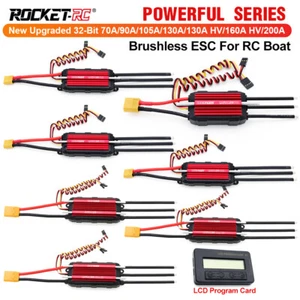 ROCKET-RC Bürstenlose ESC 70A-200A/130A HV/160A HV Wasserdicht 3-14S für RC Boot - Picture 1 of 18