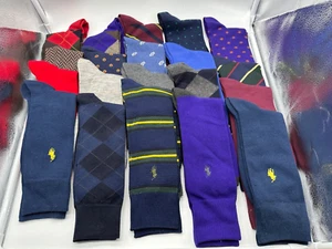 NEW NO TAG ONE PAIR MENS POLO CREW DRESS SOCKS SIZE 6-12 - Picture 1 of 62