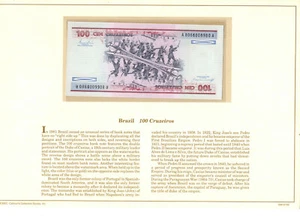 Most Treasured Banknotes Brazil 100 Cruzeiros 1984 P-186b UNC - Imagen 1 de 2