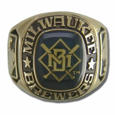 Milwaukee Brewers Classic Goldplated MLB Ring Cover