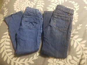 Lot Of 2 Girls Jeans Pants Size 5 and 6 Cherokee And Piper faves  - Picture 1 of 9