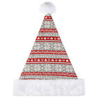  Dzianinowa wełniana pogrubiona pluszowa czapka świąteczna czapka ciepła rekwizyt Święty Mikołaj