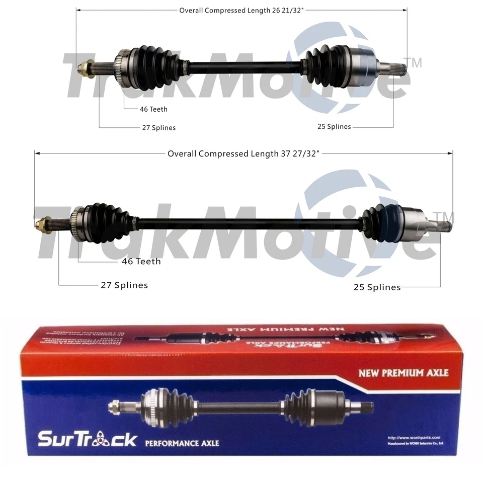 Juego de 2 ejes delanteros SurTrack CV para Kia Soul 1,6 l 4 L 2010-2011 Foto 1 de 1