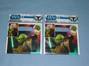 NEW Hallmark Yoda Party Favor Treat Bags 2 pks of 8 16 total - Picture 1 of 4