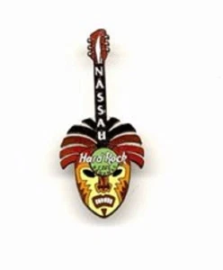 Guitarra Nassau 2001 Junkanoo. Cuernos amarillos, verdes alrededor de los ojos B5 -440- 6254 - Imagen 1 de 8