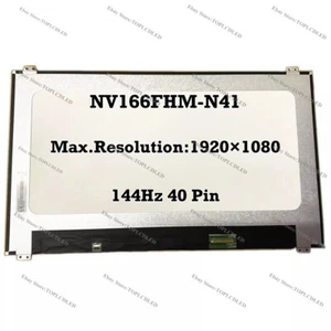 NV166FHM-N41 16.6" FHD IPS 1920×1080 144Hz 40 Pin LCD Screen Laptop Panel Matrix - Bild 1 von 1