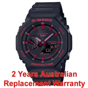 CASIO G-SHOCK CASIOAK GA-B2100BNR-1A BLACK RED SOLAR WATCH 2Y WARRANTY GA-B2100 - Picture 1 of 14