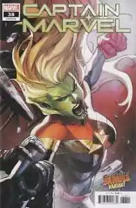 Captain Marvel (2019) #38 quasi nuovo Stephen Segovia Skrull variante copertina - Foto 1 di 1