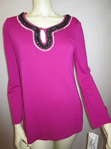 PETER NYGARD Langarm Strick Top/Bluse Haustier SM NEU mit Etikett - Bild 1 von 1