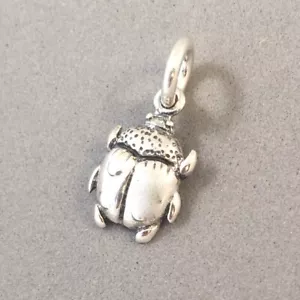 .925 Sterling Silber 3-D BEATLE Charm Käfer Insekt NEU 925 BI15 - Bild 1 von 3