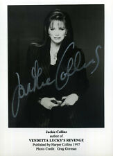 JACKIE COLLINS Signed Photograph - Author / Writer / Literature - reprint
