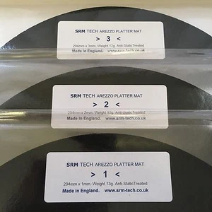 NEW! SRM TECH AREZZO PLATTER MAT VTA-S PACK - ADJUST VTA EASILY - 1,2 & 3mm MATS - Picture 1 of 4