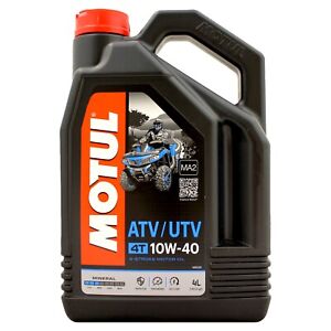 Motul ATV UTV 4T 10w-40 10w40 Mineral Quad Engine Oil Four Stroke 4L 4 Litres