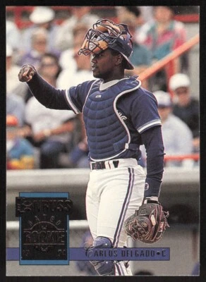 Donruss Rated Rookie Carlos Delgado 1994 #568 Toronto Blue Jays Foto 1 de 2