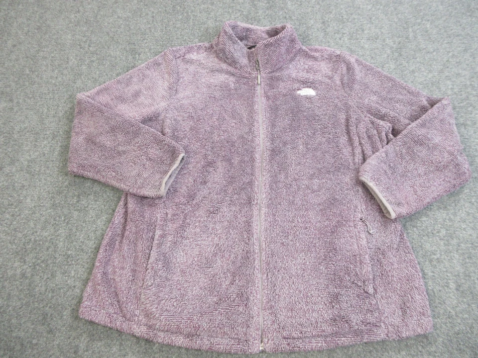 Chaqueta polar The North Face para mujer 2X púrpura pila alta cremallera completa Sherpa NF0A7UWK Foto 1 de 4