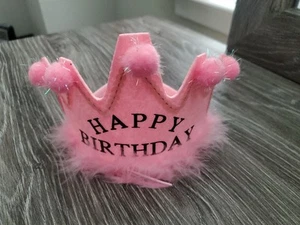 🌹Fascia Corona Festa Buon Compleanno Cerchio Capelli Principessa Corona Taglia Unica - Foto 1 di 4