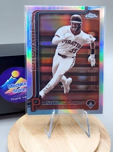 2025 Topps Chrome⚾ Nick Gonzales #222😎 Réfracteur sépia🔥 Pittsburgh Pirates - Photo 1/2