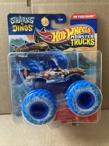 Hot Wheels Diecast Monster Trucks - Sharks Vs Dinos - HW Tiger Shark - 2025 - Imagen 1 de 2