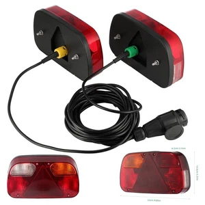 Luces traseras remolque iluminación luces traseras juego 13 polos enchufe - Imagen 1 de 18