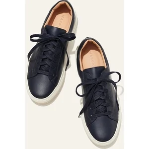 Margaux the Sneaker (Navy Calf) Women's Shoes- 37M - Picture 1 of 6