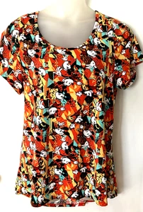 Camiseta clásica 1X LULAROE Hi-Lo MICKEY MOUSE NUEVA CON ETIQUETAS para mujer - Imagen 1 de 1