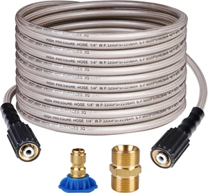 Mangueras de alta presion de agua mangera 25ft 3200 psi maximo M22 estándar 14mm - Bild 1 von 12