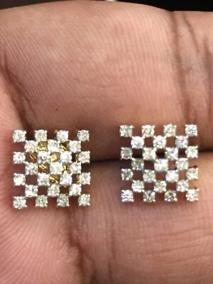 0.73 Cts Round Brilliant Cut Diamonds Stud Earrings In 585 Stamped 14Karat Gold - Image 1 of 4