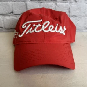 Titleist Cappello Berretto Strap Back Taglia Unica Rosso Bianco Logo Ricamato OSFM - Foto 1 di 5