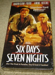 Six Days, Seven Nights (VHS, 1998), NEW & SEALED, WITH HARRISON FORD, ANNE HECHE - Picture 1 of 5