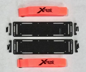 BANDEJAS DE BATERÍA DE FIBRA DE CARBONO XTREME RACING TRAXXAS X-MAXX V2 CAMIÓN XMAXX 2,5 MM (2) - Imagen 1 de 3