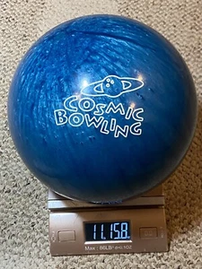 Brunswick Cosmic Blue Bowling Ball Undrilled 11 lbs 15.8 ozs Made In USA - Picture 1 of 8