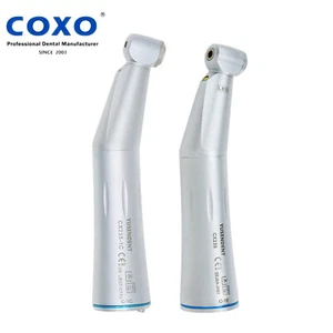 COXO Dental LED Fiber Optic Low Speed Contra Angle Turbine Handpiece 1C 1E - Picture 1 of 38