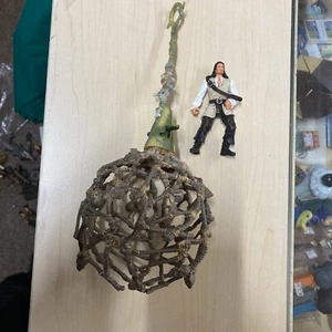 Pirates of the Caribbean Deluxe Will Turner with Cannibal Bone Cage Trap USED - Picture 1 of 5