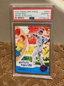 2020 Panini Diamond Kings Javier Baez PSA 10 Artist's Palette AP5 POP 4 Cubs - Picture 1 of 1