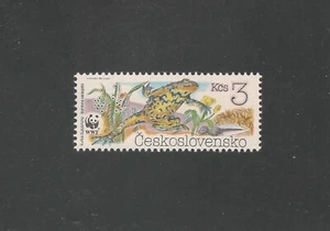 Checoslovaquia #2749 (A990) VF MNH - 1989 3k Toads - Bombina Variegata - WWF - Imagen 1 de 1