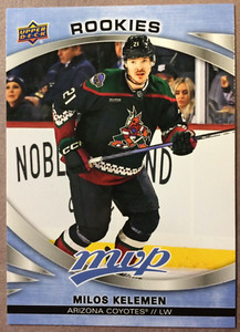 2023-24 Upper Deck MVP Rookies #230 Milos Kelemen Arizona Coyotes RC