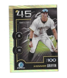 2025 Bowman - Bowman Scouts Top 100 Chrome Konnor Griffin #BTP-45 (RC) - Picture 1 of 1
